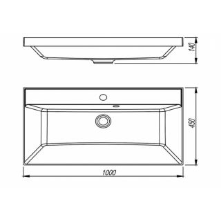 Раковина Style Line Asti СС-00002464 100 см белый